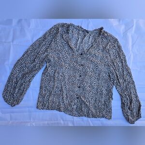 Tahari Leopard Print Women's‎ Top blouse Sz L